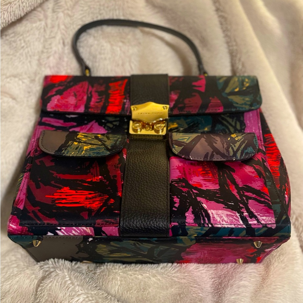 Trina Turk silk satchel